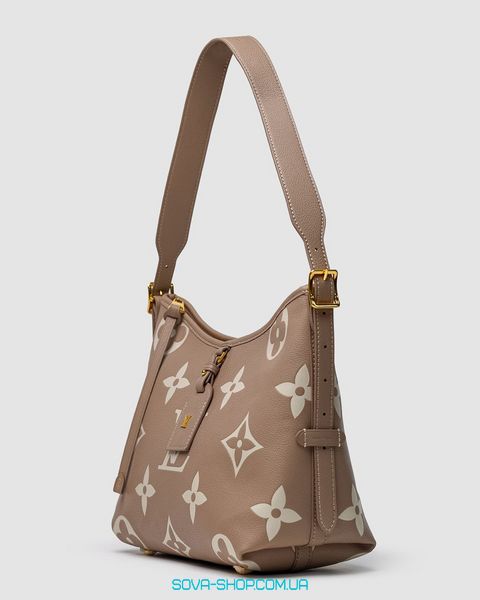 Женская сумка Louis Vuitton CarryAll PM Bicolor Monogram Empreinte Leather Beige Premium фото