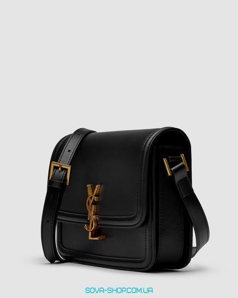 Жіноча сумка Yves Saint Laurent Solferino Large Black/Gold Premium фото