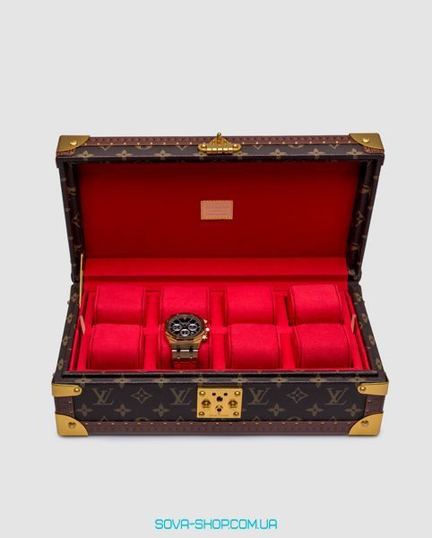Брендовая коробка для хранения часов Louis Vuitton Coffret 8 Montres in Monogram Macassar Canvas Premium фото