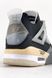 Чоловічі баскетбольні кросівки Nike Air Jordan 4 Retro Black Beige re-5605 фото 6
