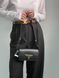 Женская сумка Prada Leather Shoulder Bag Black/Gold Premium re-10736 фото 9