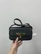 Жіноча сумка Prada Leather Shoulder Bag Black/Gold Premium re-10736 фото 3