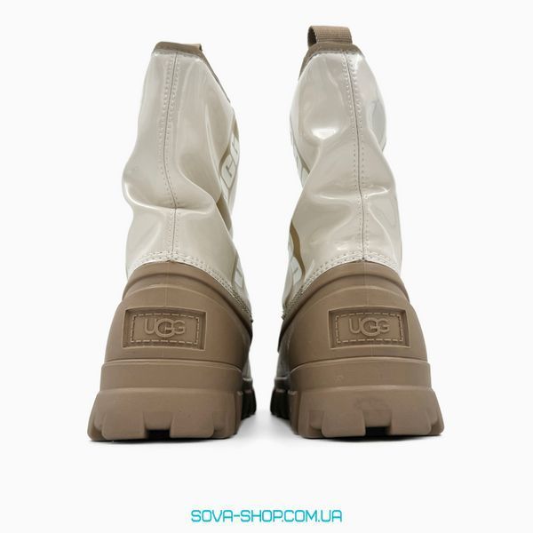 Женские зимние ботинки UGG Classic Brellah Mini Boot Beige PREMIUM фото