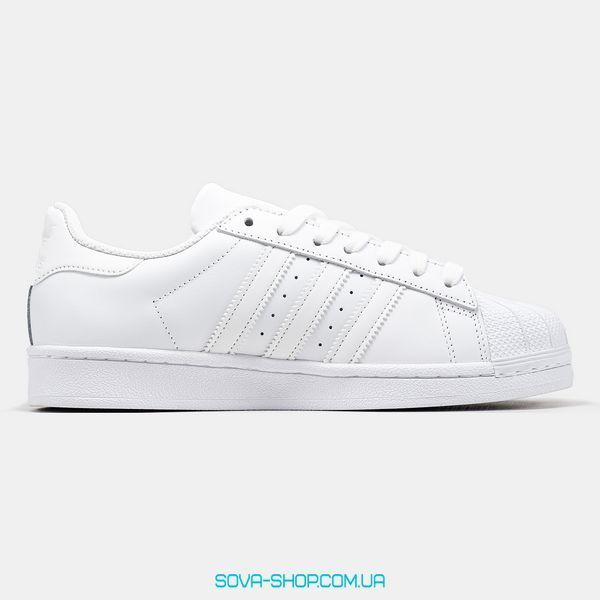 Жіночі та чоловічі кросівки Adidas Superstar Classic All White фото
