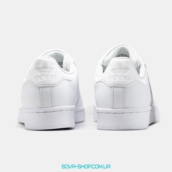 Жіночі та чоловічі кросівки Adidas Superstar Classic All White фото