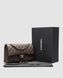 Жіноча сумка Chanel Classic 2.55 Medium Double Flap in Brown/Silver Premium re-129542 фото 1