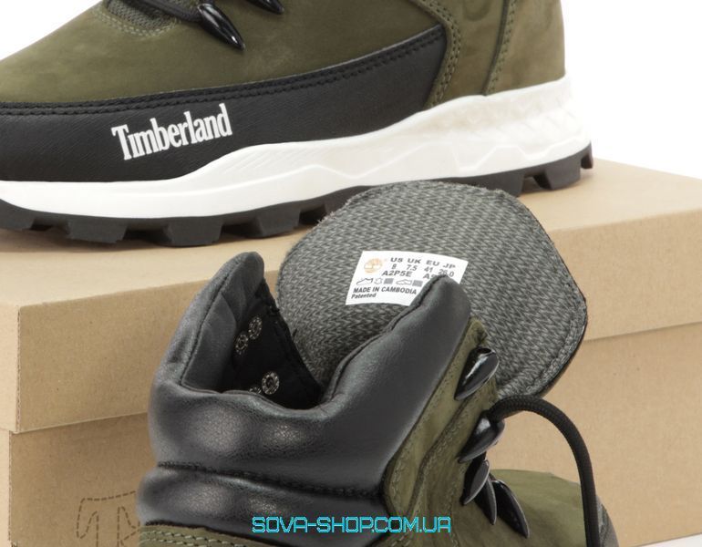 Зимові чоловічі ботинки Timberland Boots Winter PREMIUM NUBUCK WATERPROOF Haki Green фото