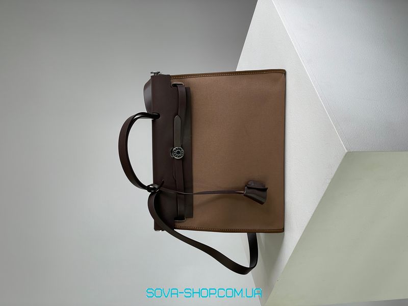 Жіноча сумка Hermes Herbag Zip 31 Bag Chocolate Premium фото
