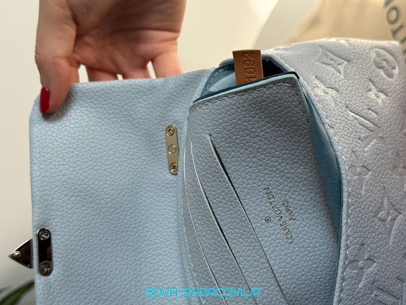 Женская сумка Louis Vuitton Mini Top Handle Bag Blue Premium фото