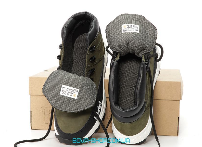 Зимові чоловічі ботинки Timberland Boots Winter PREMIUM NUBUCK WATERPROOF Haki Green фото
