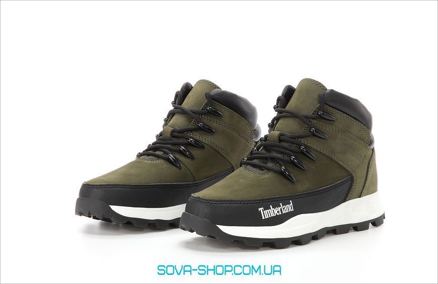 Зимові чоловічі ботинки Timberland Boots Winter PREMIUM NUBUCK WATERPROOF Haki Green фото