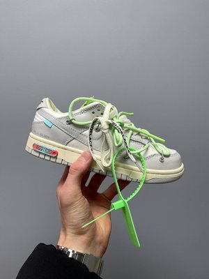 Женские баскетбольные кроссовки Nike SB Dunk x Off White Lot 07:50 фото