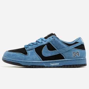 Чоловічі та жіночі кросівки Nike SB Dunk x Supreme Blue фото
