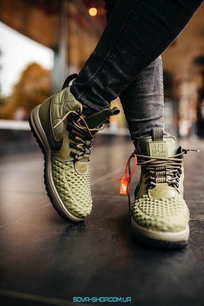Чоловічі кросівки AIR Force 1 Duckboot '17 All Green Nike фото