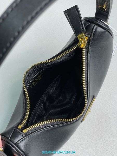 Жіноча сумка Prada Arque Leather Shoulder Bag Black Premium фото