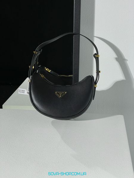 Женская сумка Prada Arque Leather Shoulder Bag Black Premium фото