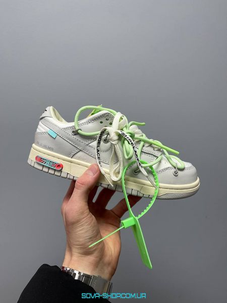 Женские баскетбольные кроссовки Nike SB Dunk x Off White Lot 07:50 фото