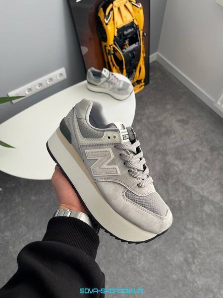 Женские кроссовки New Balance 574 Platform Grey WL574ZBA фото
