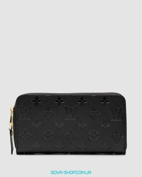 Кошелёк Louis Vuitton Zippy Vertical Wallet Black Canvas Premium фото