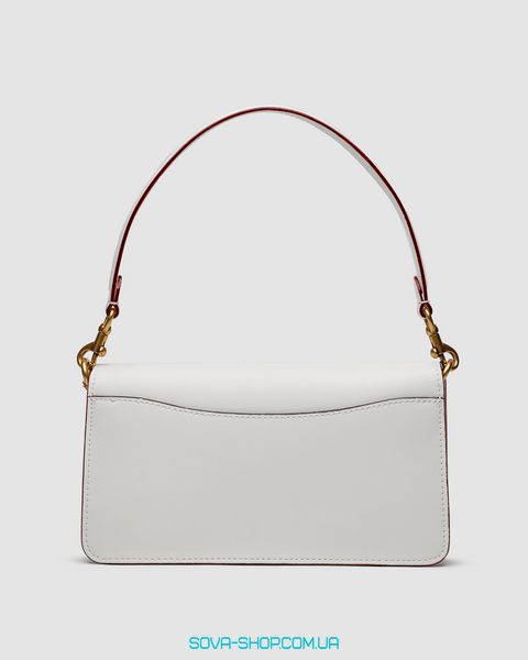 Жіноча сумка Coach Tabby White/Gold Shoulder Bag 26 In Signature Canvas Premium фото