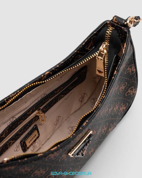 Женская сумка Guess Noelle Quattro G Shoulder Bag Brown Premium фото