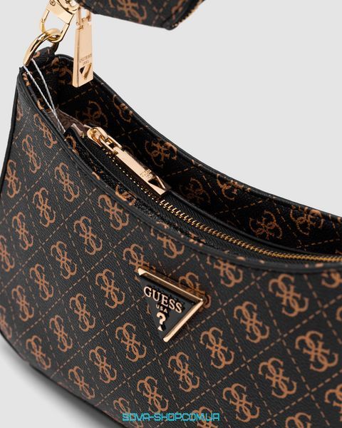 Женская сумка Guess Noelle Quattro G Shoulder Bag Brown Premium фото