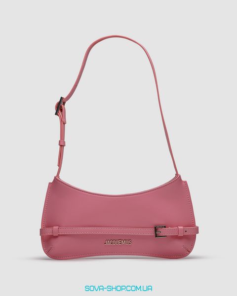 Жіноча сумка Jacquemus Le Bisou Ceinture Leather Shoulder Bag in Pink Premium фото