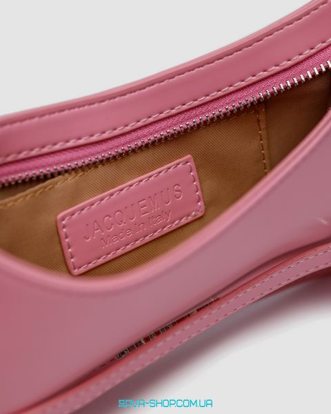 Жіноча сумка Jacquemus Le Bisou Ceinture Leather Shoulder Bag in Pink Premium фото