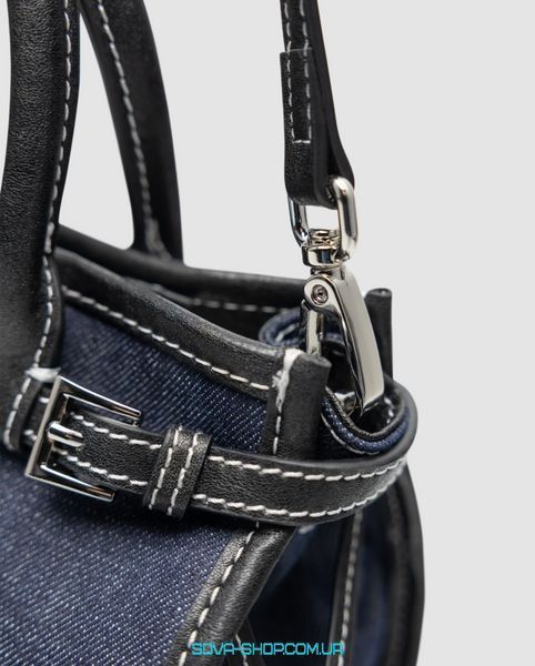 Женская сумка Prada Bonnie Mini Handbag Black/Denim Premium фото