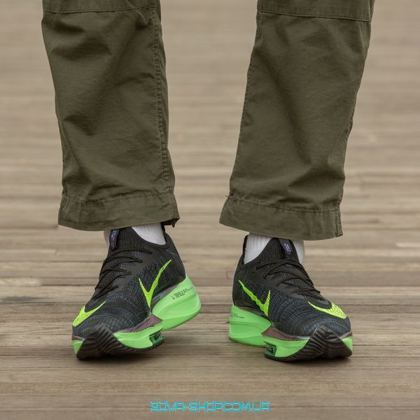 Чоловічі кросівки Nike Air ZOOMX Alphafly Black Blue Green фото