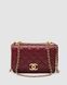 Жіноча сумка Chanel Calfskin Quilted Perfect Fit Wallet On Chain Burgundy/Gold Premium re-12360 фото 2