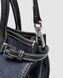Женская сумка Prada Bonnie Mini Handbag Black/Denim Premium re-128882 фото 7