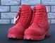 Мужские зимние ботинки (шерстяной мех) Timberland CLASSIC PREMIUM NUBUCK WATERPROOF RED re-3760 фото 6