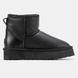 Женские зимние ботинки UGG Mini Platform Leather Black Premium re-9944 фото 3