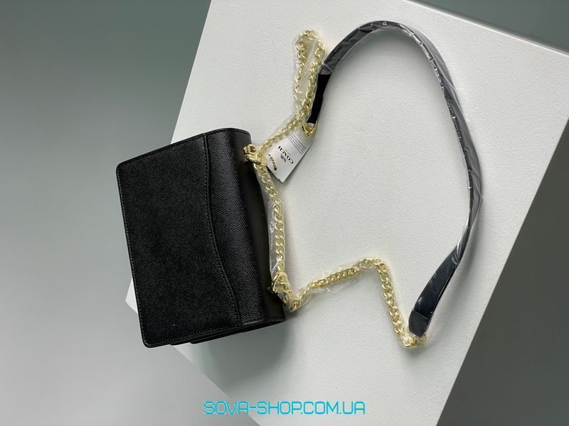 Жіноча сумка Coach Mini Klare Crossbody Black/Gold Premium фото