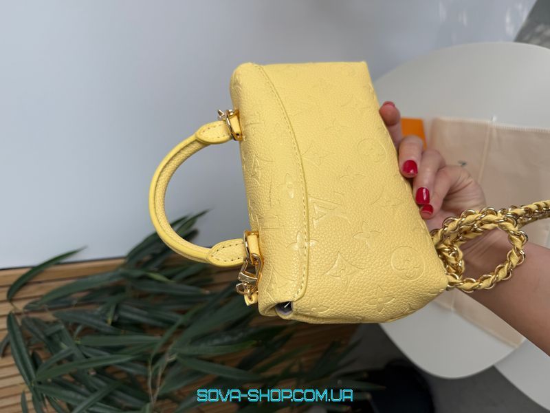 Женская сумка Louis Vuitton Mini Top Handle Bag Yellow Premium фото