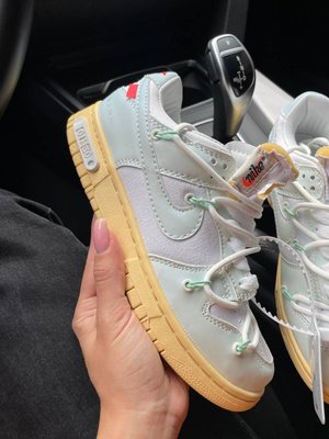 Мужские баскетбольные кроссовки Nike SB Dunk x Off White Mint White фото