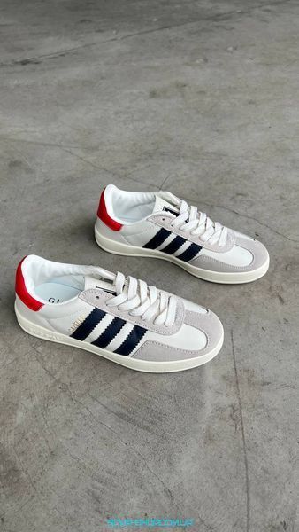 Жіночі кросівки Gucci x Adidas Gazelle White фото
