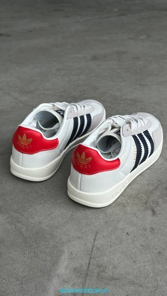 Жіночі кросівки Gucci x Adidas Gazelle White фото