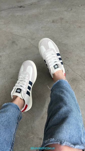 Жіночі кросівки Gucci x Adidas Gazelle White фото