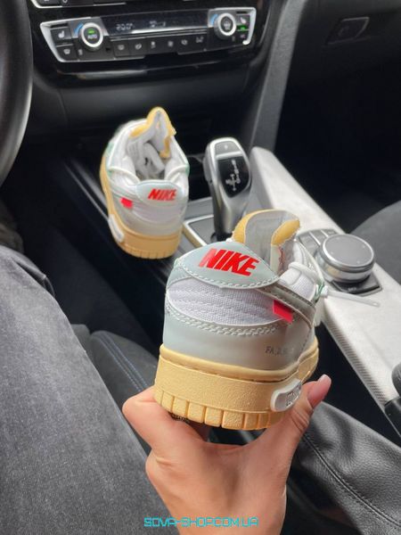 Мужские баскетбольные кроссовки Nike SB Dunk x Off White Mint White фото