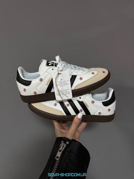 Женские кроссовки Adidas Samba &ldquo;FLORAL WHITE&rdquo; фото