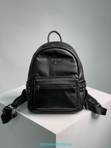 Жіночий рюкзак Prada Saffiano Leather Bag Black Premium фото