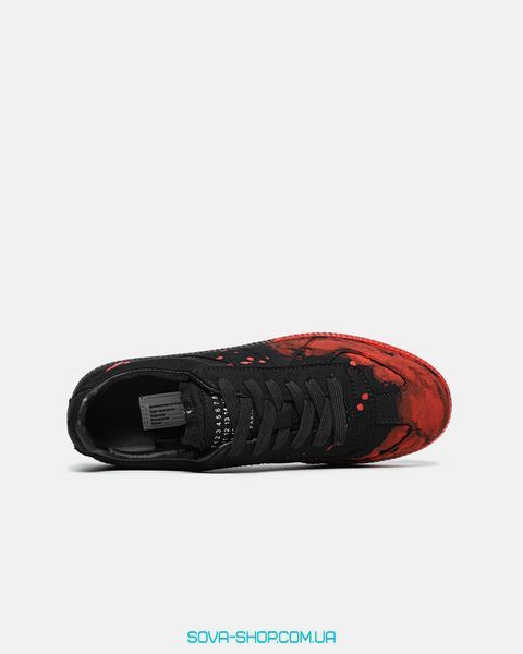 Чоловічі кросівки MAISON MARGIELA Black/Red Paint Original Box фото