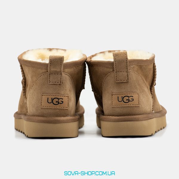 Жіночі та чоловічі зимові ботинки UGG Ultra Mini Chestnut Premium фото