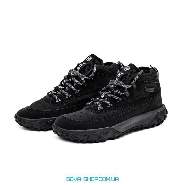 Зимові чоловічі ботинки Timberland GreenStride Motion 6 Waterproof Mid (Termo) Black фото