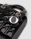 Женская сумка Christian Dior Small Lady My ABCDior Bag Black Patent Cannage Calfskin Premium re-11391 фото 4