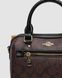 Женская сумка Coach Rowan Satchel Zip In Signature Canvas Brown Premium re-11572 фото 4