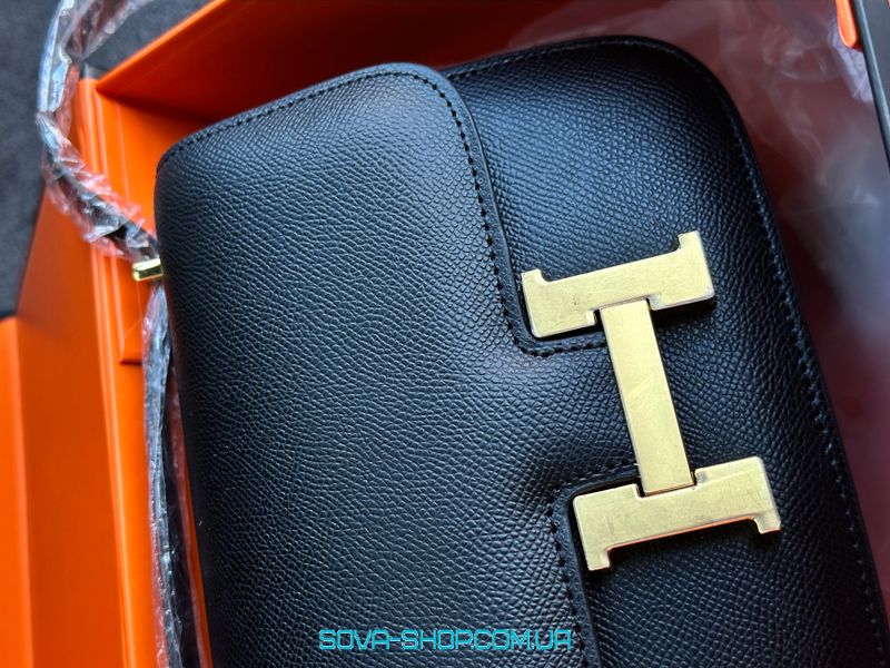 Женская сумка Hermes Constance 18 Epsom Calf Black Premium фото