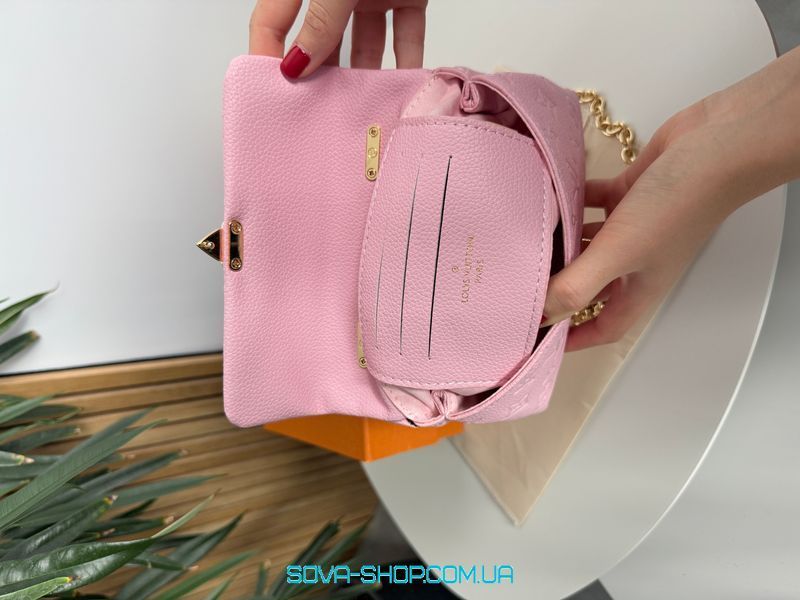 Женская сумка Louis Vuitton Mini Top Handle Bag Pink Premium фото